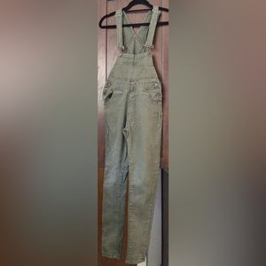 Green Overalls | Skinny Jeans Overalls